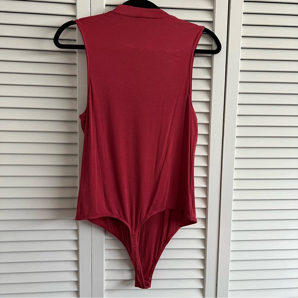 Express Mock Turtleneck Thong Bodysuit - Picture 3 of 3